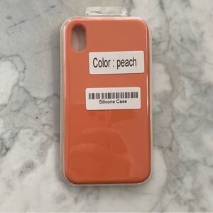 Apple iPhone‎ XR silicone case peach